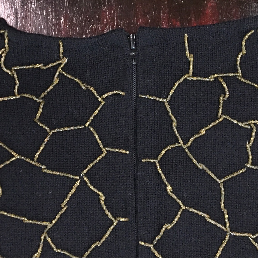 Vintage European Sleeveless Beaded Knit Top - Picture 8 of 13